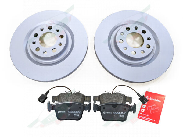 brake rotors grey coated brembo brake pads red