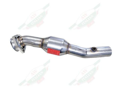 ferrari 216241 catalytic converter right side metal with red sticker