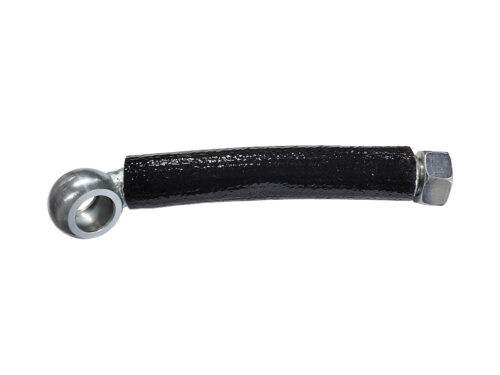 oil hose black sleeve with metal ends banjo fitting