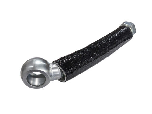 oil hose black sleeve with metal ends banjo fitting