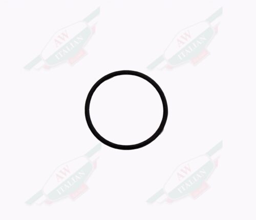 black ring on white background