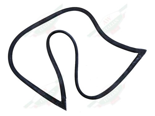 ferrari 208 288 308 328 rear window screen black weatherstrip rubber with white background