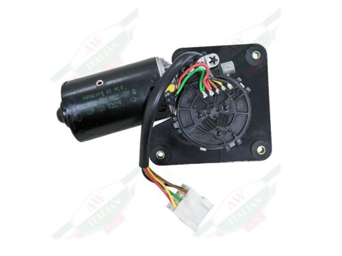 ferrari 61528100 black windshield wiper motor remanufactured on white background