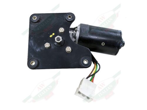 ferrari 61528100 black windshield wiper motor remanufactured on white background