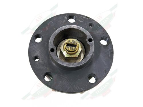 ferrari 124530 mondial qv front wheel hub black grey metal with gold nut