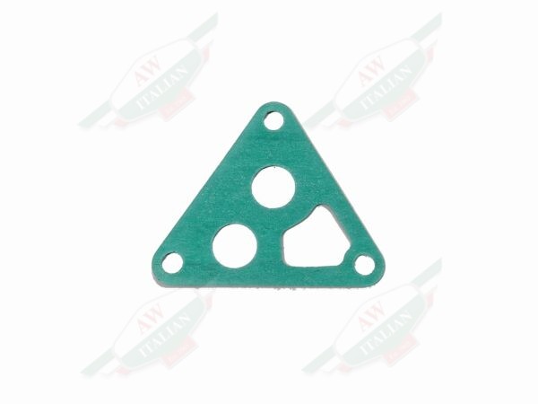 green engine gasket on white background