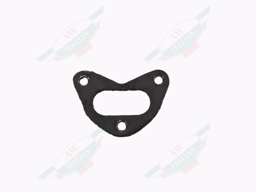 Black engine gasket on white background