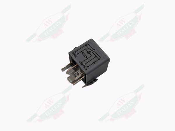 Plastic and metal electrical receptacle on white background