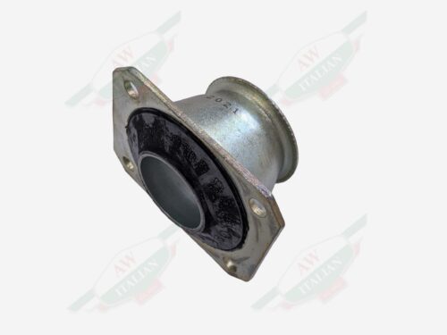 Grey and black engine mount on white background
