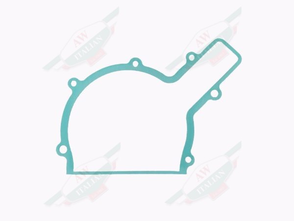 green engine gasket on white background