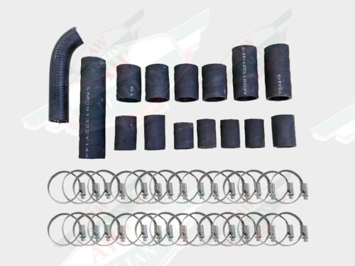 AW5512BB cooling hose kit black rubber hoses with hose clamps