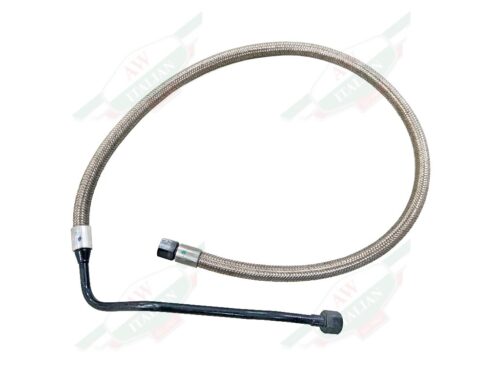 ferrari 174051 fuel hose return line left side stainless braided metal