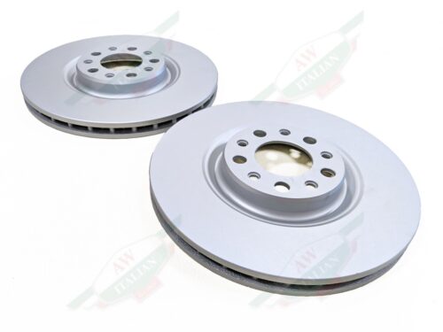 alfa 68413795AA giulia stelvio front brake rotor pair coated grey