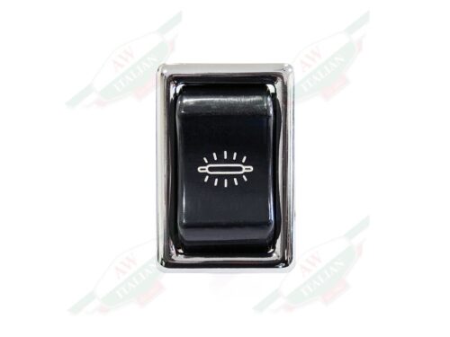 69555 dome courtesy light black plastic rocker switch with chrome bezel