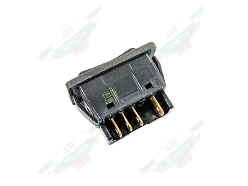 323350150 maserati window switch black plastic rocker white logo