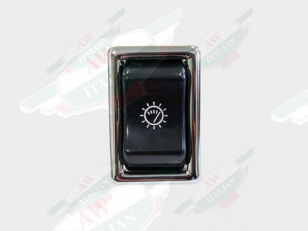 6071000 panel illumination switch black plastic rocker chrome bezel