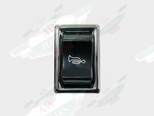 alfa romeo 60553397 black plastic rocker switch with chrome bezel