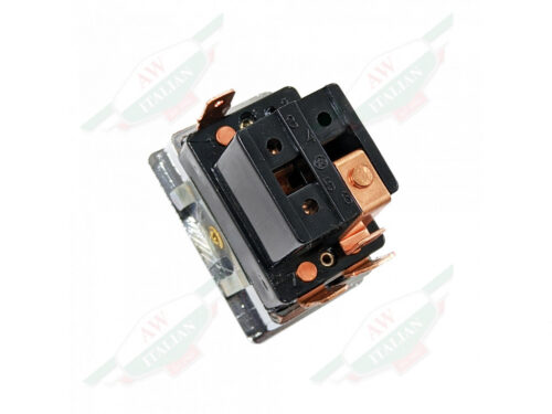 alfa romeo 60553397 black plastic rocker switch with chrome bezel