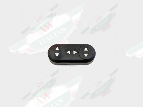 maserati 980145096 front seat cushion adjust button switch black plastic white arrows