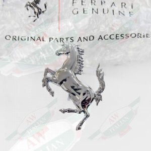 ferrari 64122300 horse motif emblem chrome