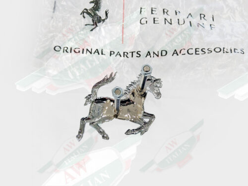 ferrari 64122300 horse motif emblem chrome