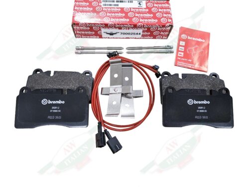 ferrari 70002544 brembo brake pads rear 458 black with red sensor wires