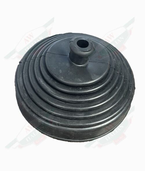 black rubber circular object on white background