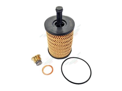 CALTOCSK ferrari black and yellow paper oil filter cartridge with drain plug and copper washer