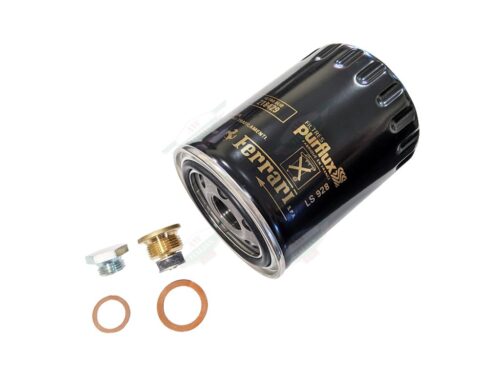 FFOCSK ferrari black and gold purflux oil filter with drain plug and copper washer
