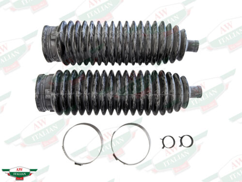ferrari 70000948 steering rack boots black rubber bellow accordian with metal circular clamps