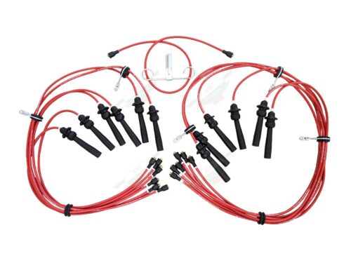 lambo 9979 ignition wire set red wires with black ends