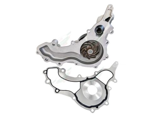maserati 297912 water pump assembly aluminum metal with black pulley and gasket