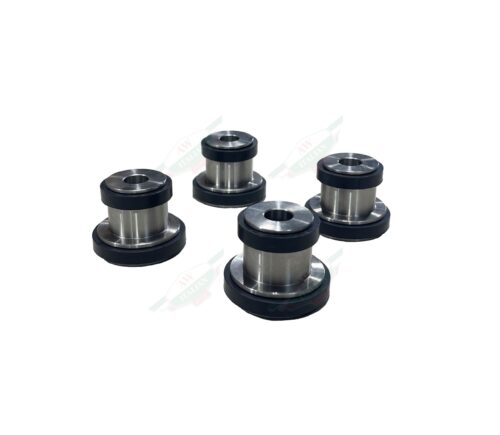 metal bearings on white background