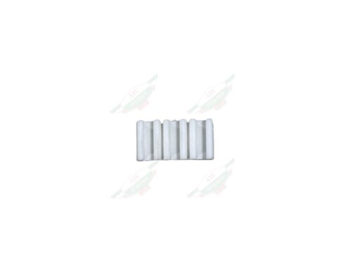 small white plastic clip on white background