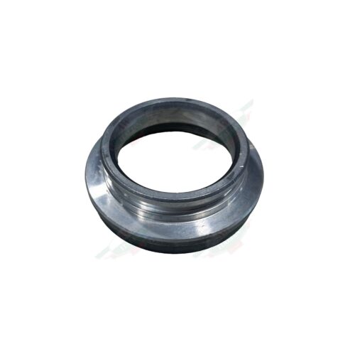 silver cam housing ring on white background