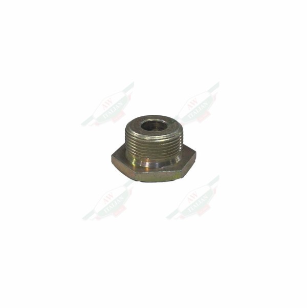 grey screw on white background