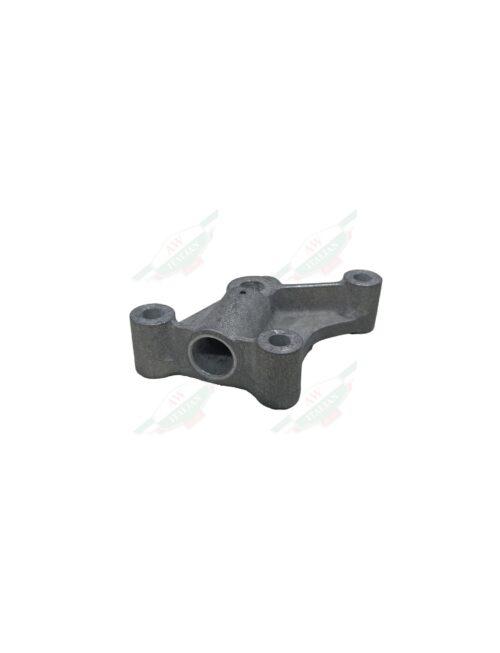 Metal bracket on white background
