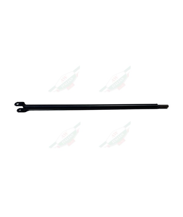 Black Metal rod on white background