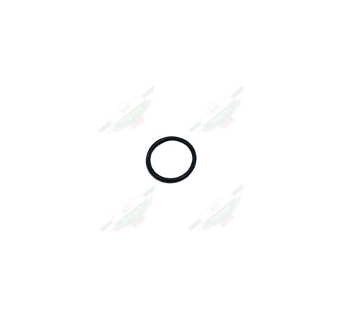 Black rubber circle on white background