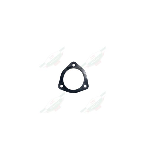 Black triangular gasket on white background