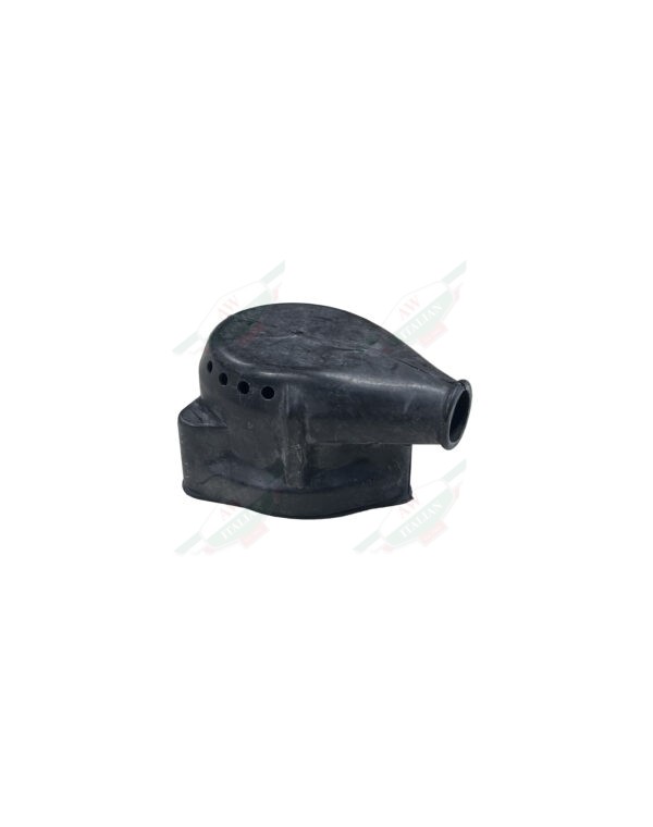 Black Rubber on white background