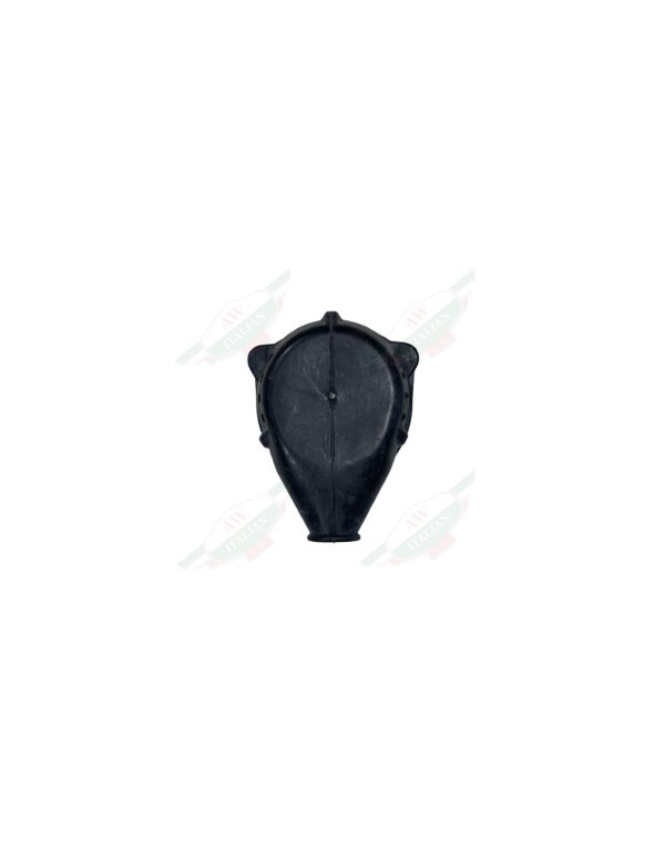Black rubber on white background