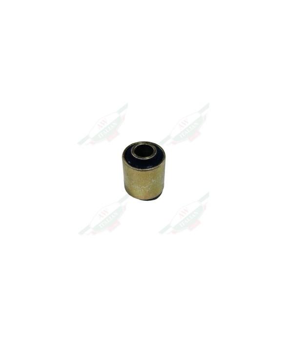 Gold cylinder standing upright on white background
