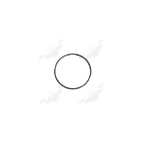 Silver thin ring on white background