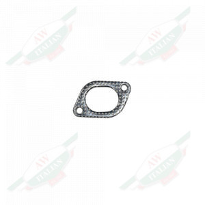 Thin Metal gasket on white background