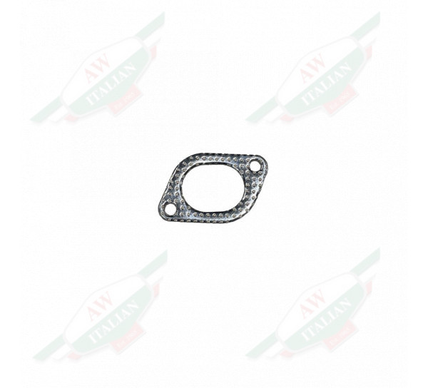 Thin Metal gasket on white background