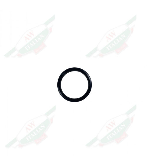 Black rubber ring on white background