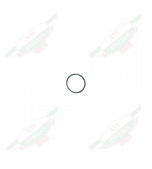 Green rubber ring on white background