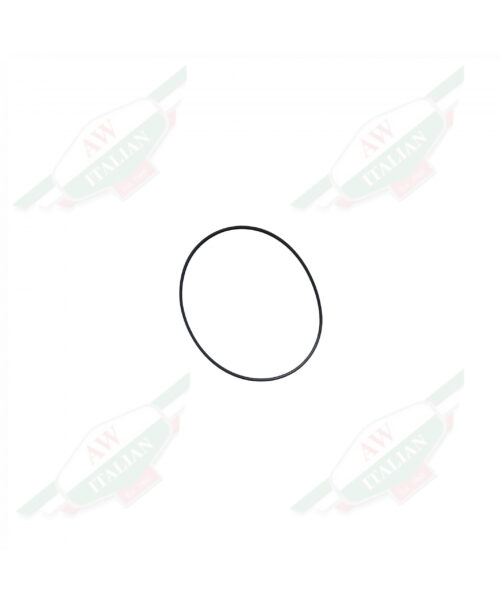 Black rubber ring on white background