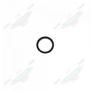 Black rubber ring on white background
